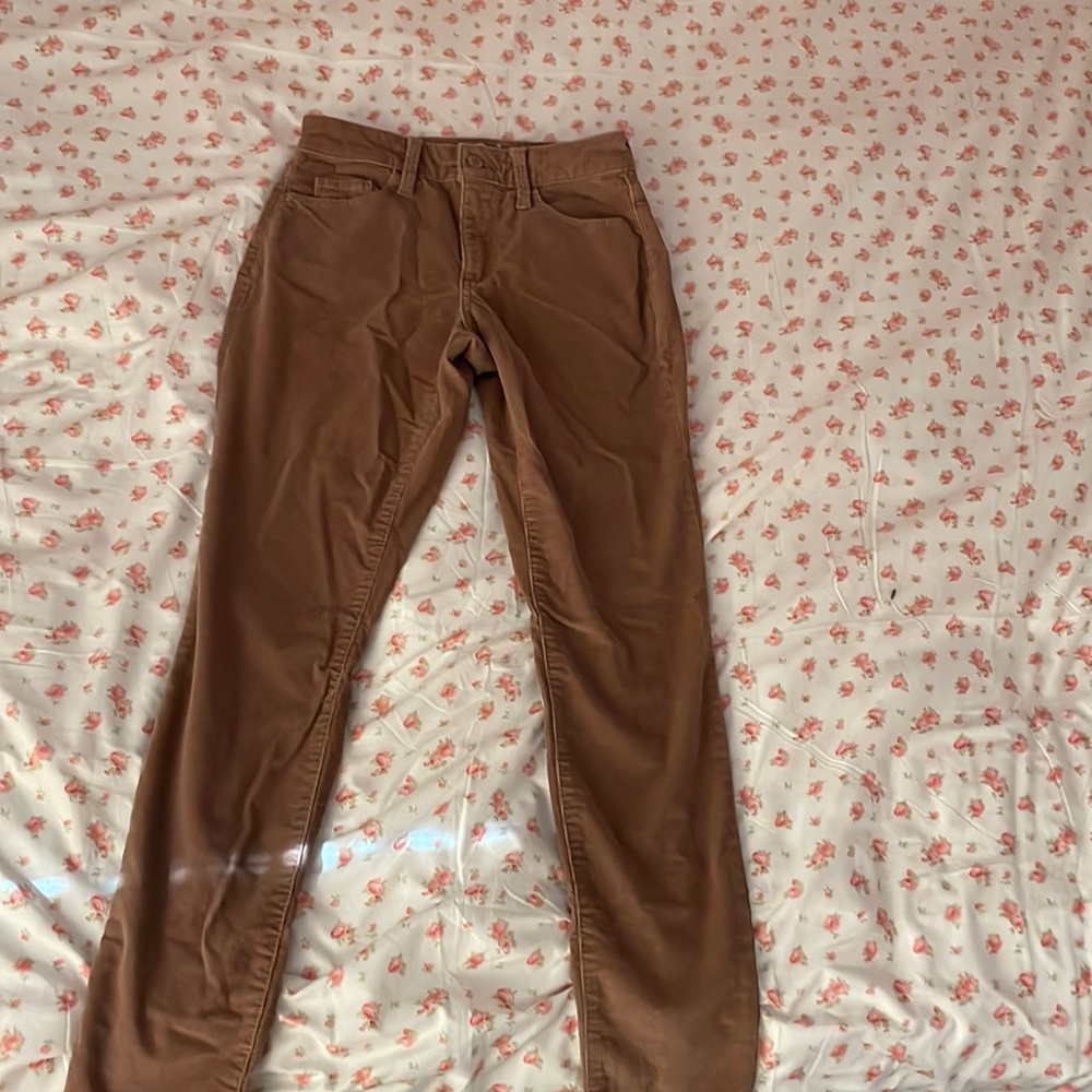 light brown; target; high rise; corduroy pants